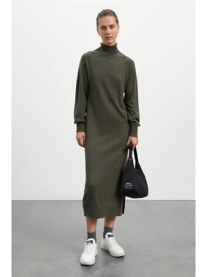 Ecoalf Sukienka dzianinowa w kolorze khaki rozmiar: XL