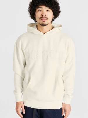 Ecru bluza męska z aplikacją SikSilk