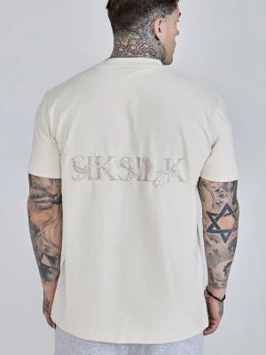 Ecru koszulka męska Filigree SikSilk