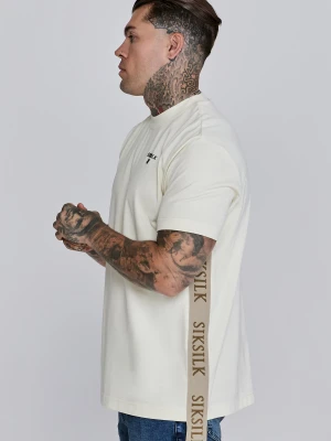 SikSilk Męska Ecriu Oversized Koszulka