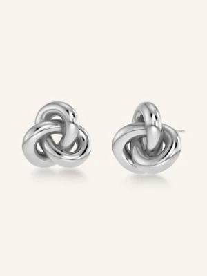 Edblad Kolczyki Infinity Knot Studs L silber