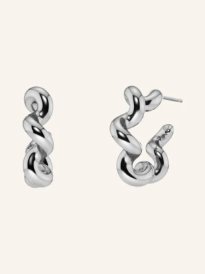 Edblad Kolczyki Koła Spiral L silber