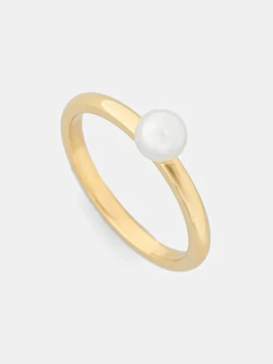 EDBLAD pierścionek pozłacany Lilian 126734