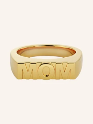 Edblad Pierścionek Signet Mom gold