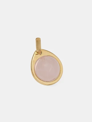 EDBLAD zawieszka damska ze stali nierdzewnej z kwarcem Birthstone Charm October złoty