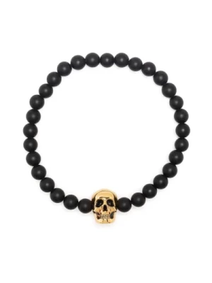 Edgy Skull Charm Bead Chain Bransoletka Alexander McQueen