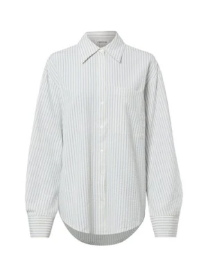 EDITED Damska bluzka koszulowa - Hanni Kobiety Bawełna niebieski|biały w paski,