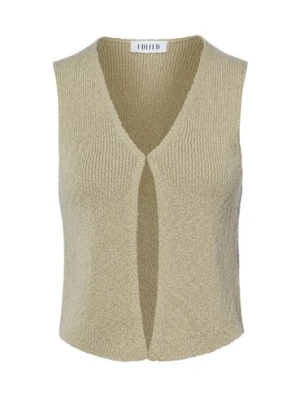 EDITED Damska kamizelka z dzianiny Kobiety Bawełna zielony,