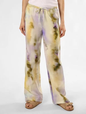 EDITED Spodnie - Eileen Kobiety Bawełna wielokolorowy|żółty|lila wzorzysty,