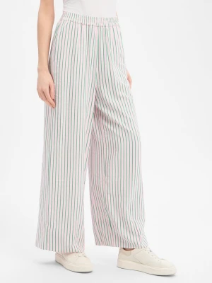 EDITED Spodnie - Tilunah Kobiety różowy|zielony|biały|wielokolorowy w paski,