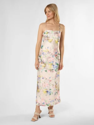 EDITED Sukienka damska Kobiety Sztuczne włókno biały|wielokolorowy wzorzysty,