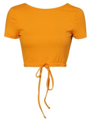EDITED T-shirt damski Kobiety wiskoza pomarańczowy jednolity,