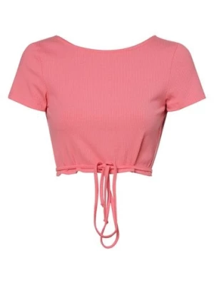 EDITED T-shirt damski Kobiety wiskoza różowy jednolity,