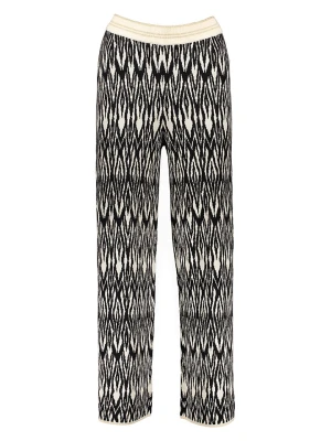 EDITION Spodnie w kolorze czarno-beżowym rozmiar: 36