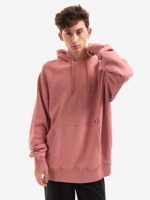 Edwin bluza bawełniana Mood Hoodie Sweat męska kolor różowy z kapturem gładka I030316.0WT67-Pink