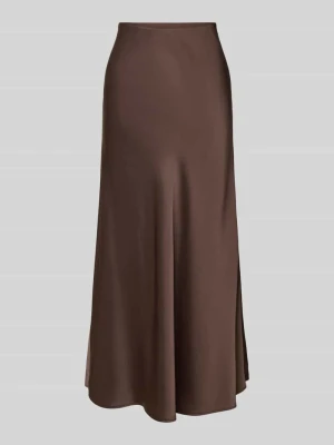 Efekt błyszczący spódnica midi z satyny comma