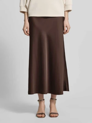 Efekt błyszczący spódnica midi z satyny comma
