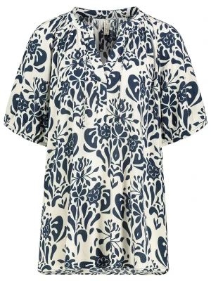 Eight2Nine Bluzka w kolorze biało-granatowym rozmiar: M