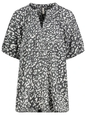 Eight2Nine Bluzka w kolorze szaro-białym rozmiar: S
