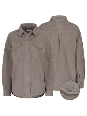 Eight2Nine Koszula sztruksowa w kolorze szarobrązowym rozmiar: L