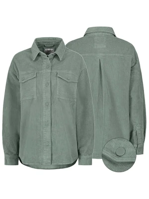 Eight2Nine Koszula sztruksowa w kolorze zielonym rozmiar: M