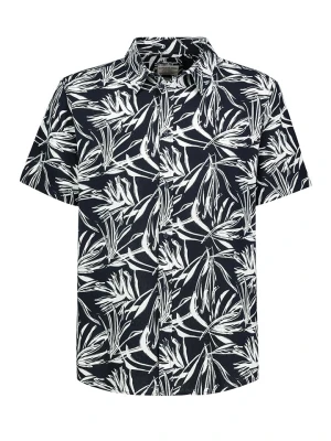 Eight2Nine Koszula w kolorze granatowo-białym rozmiar: L