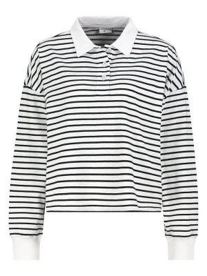 Eight2Nine Koszulka polo w kolorze biało-czarnym rozmiar: M