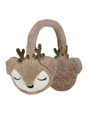 Eight2Nine Pluszowe nauszniki w kolorze beżowo-brązowym rozmiar: onesize