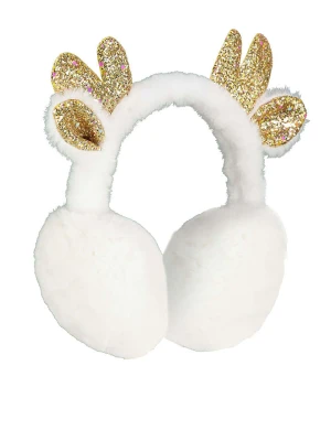 Eight2Nine Pluszowe nauszniki w kolorze białym rozmiar: onesize