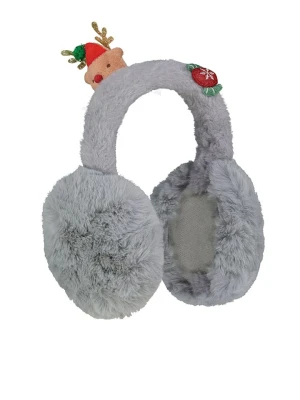 Eight2Nine Pluszowe nauszniki w kolorze szarym rozmiar: onesize