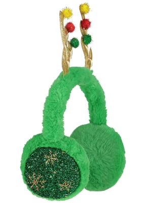 Eight2Nine Pluszowe nauszniki w kolorze zielonym rozmiar: onesize