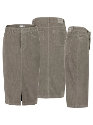 Eight2Nine Spódnica sztruksowa w kolorze szarobrązowym rozmiar: XS