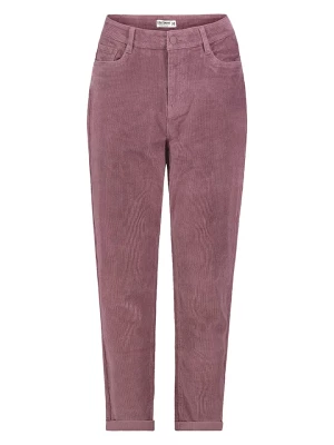Eight2Nine Spodnie sztruksowe - Mom fit - w kolorze jagodowym rozmiar: XL