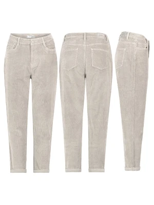 Eight2Nine Spodnie sztruksowe w kolorze kremowym rozmiar: S