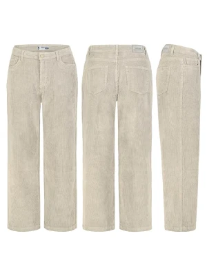 Eight2Nine Spodnie sztruksowe w kolorze kremowym rozmiar: L