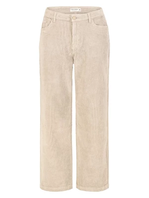 Eight2Nine Spodnie sztruksowe - Wide leg - w kolorze piaskowym rozmiar: M