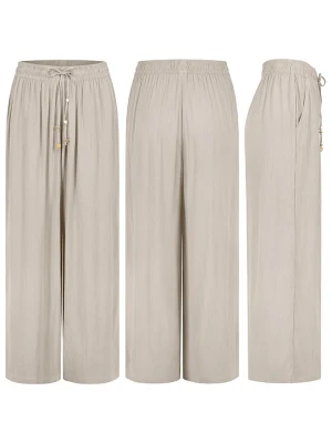 Eight2Nine Spodnie w kolorze beżowym rozmiar: XS