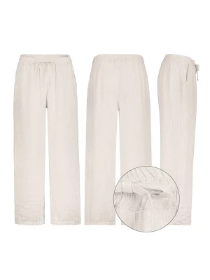 Eight2Nine Spodnie w kolorze beżowym rozmiar: M/L