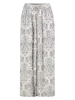 Eight2Nine Spodnie w kolorze biało-jasnoszarym rozmiar: L