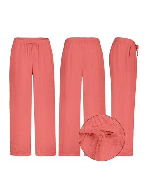 Eight2Nine Spodnie w kolorze czerwonym rozmiar: L/XL