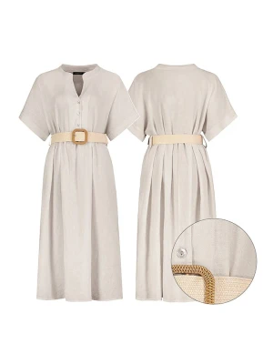 Eight2Nine Sukienka w kolorze beżowym rozmiar: M/L