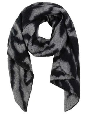 Eight2Nine Szal w kolorze czarno-szarym rozmiar: onesize