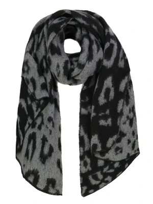 Eight2Nine Szal w kolorze czarno-szarym rozmiar: onesize
