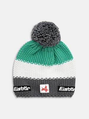 Eisbar czapka z domieszką wełny Star Pompon MÜ SA kolor zielony E33172
