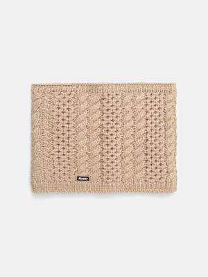 Eisbar komin z dodatkiem wełny Afra Loop kolor beżowy gładki E80136