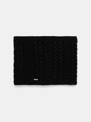 Eisbar komin z dodatkiem wełny Afra Loop kolor czarny gładki E80136