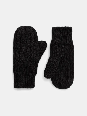 Eisbar rękawiczki z dodatkiem wełny Afra Mittens Eisbär czarny