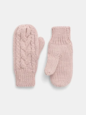 Eisbar rękawiczki z dodatkiem wełny Afra Mittens kolor różowy E80135