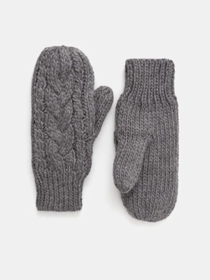 Eisbar rękawiczki z dodatkiem wełny Afra Mittens kolor szary E80135
