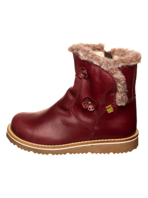El Naturalista Skórzane botki zimowe w kolorze bordowym rozmiar: 33